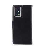 For ZTE Axon 30 Pro Texture Horizontal Flip Protective Case with Holder & Card Slots & Wallet(Black)