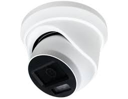 3K turret TVI camera with dual IR and white LED light, built-in microphone, 2.8mm, white