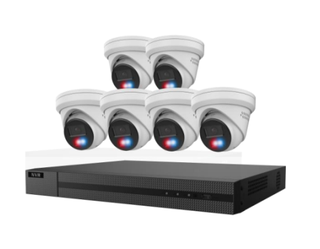 8CH 4K NVR with 8-PoE, 2TB purple HDD, 6 x 6MP smart dual light turret with active deterrence (Copy)
