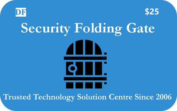 Security Folding Gate - $25 Gift Card